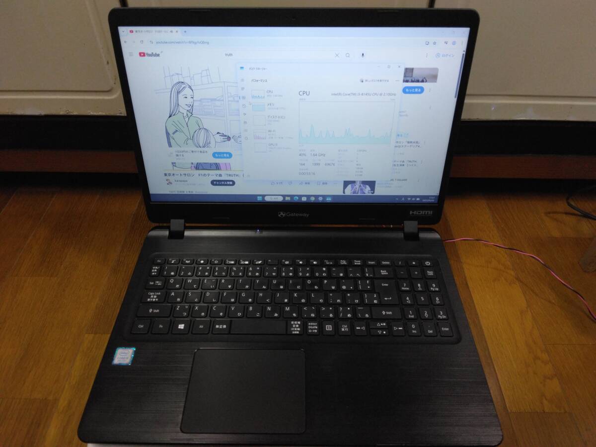 液晶パネル15.6インチ Gateway Model N18W2 i3 8145U メモリ4GB ストレージ無し ジャンク No.30拍卖