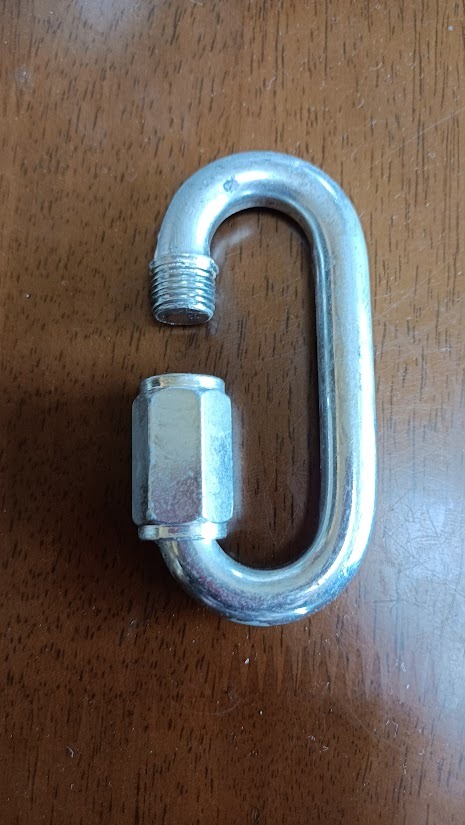 カラビナ O型 12mm径 長さ125mm 6個 ジャンク品拍卖