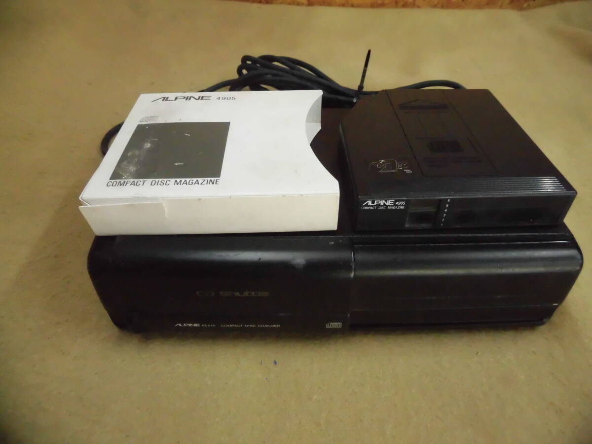 12 当時物 アルパイン CDチェンジャー ALPINE 5951S 予備マガジン付 希少 拍卖