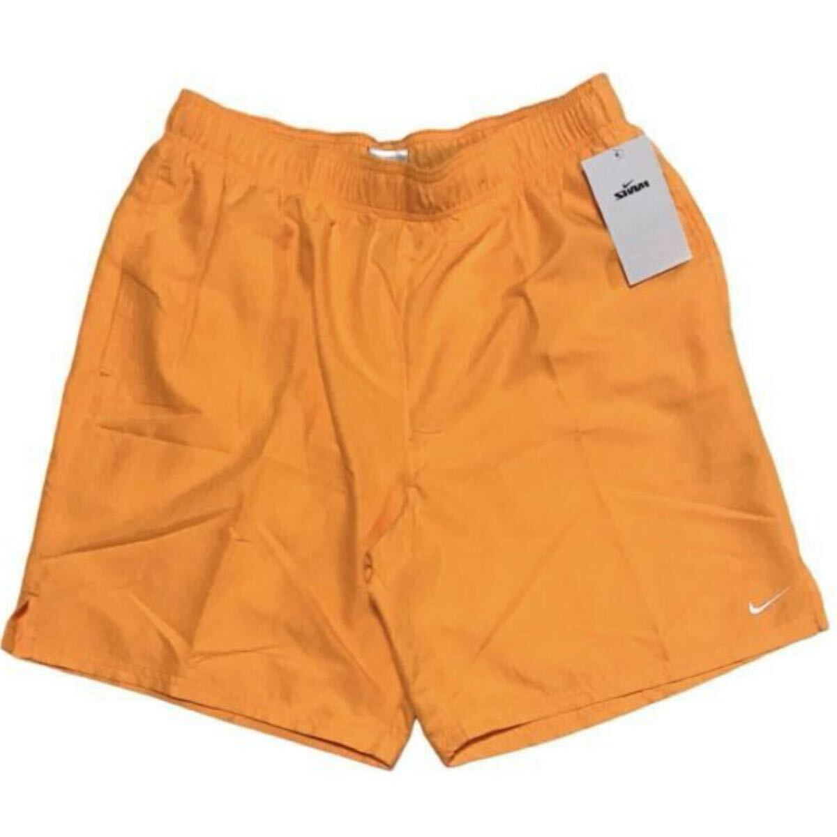 【新品】NIKE ナイキ スイムイージーショーツ メンズM オレンジ イエロー 水陸両用 水着 トランクス ナイロン ショートパンツ 短パン 正規拍卖