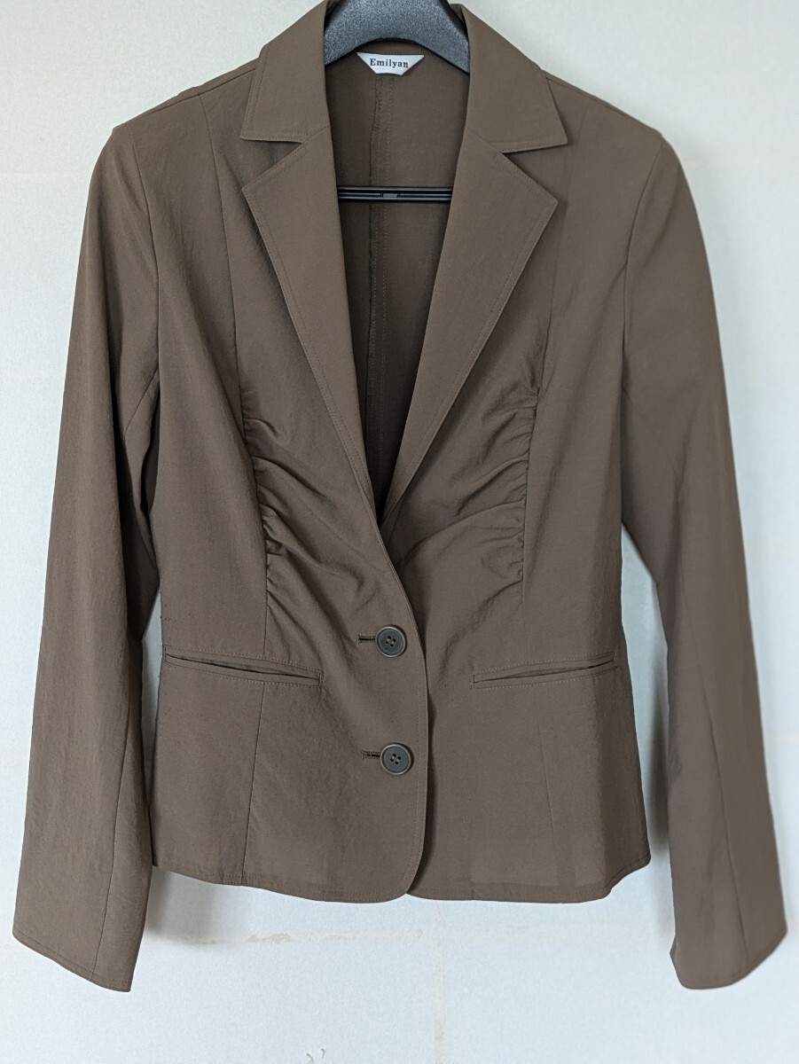 ★Emilyan エミリアン★ シングルジャケット ブラウン サイズ 9 レディース拍卖