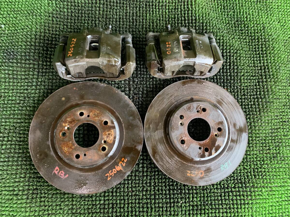 ●即決値段● 82533KM ホンダ オデッセイ RB1/RB2/RB3/RB4 フロント ブレーキキャリパー ディスク ローター 左右 右 左 4点拍卖