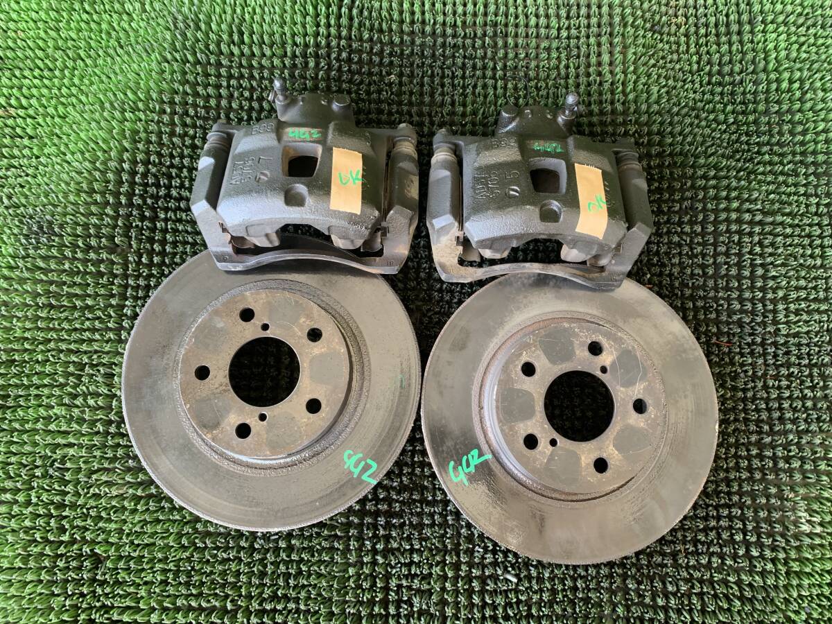 ●即決値段●動作OK● スバル インプレッサ GG2 フロント キャリパー 左右 ブレーキローター 左右 セット拍卖