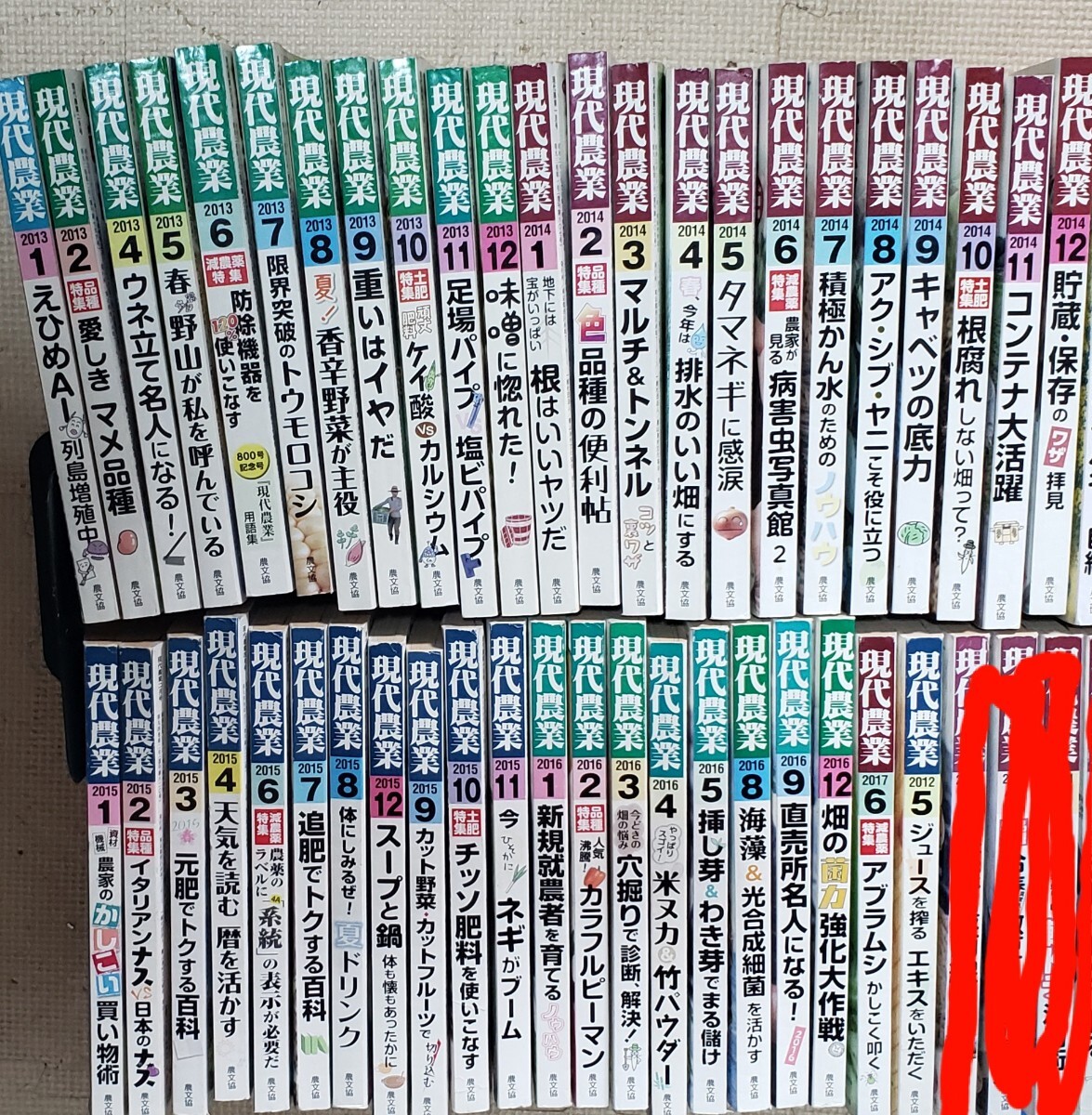 現代農業 44冊 2012~2017 欠番有り拍卖