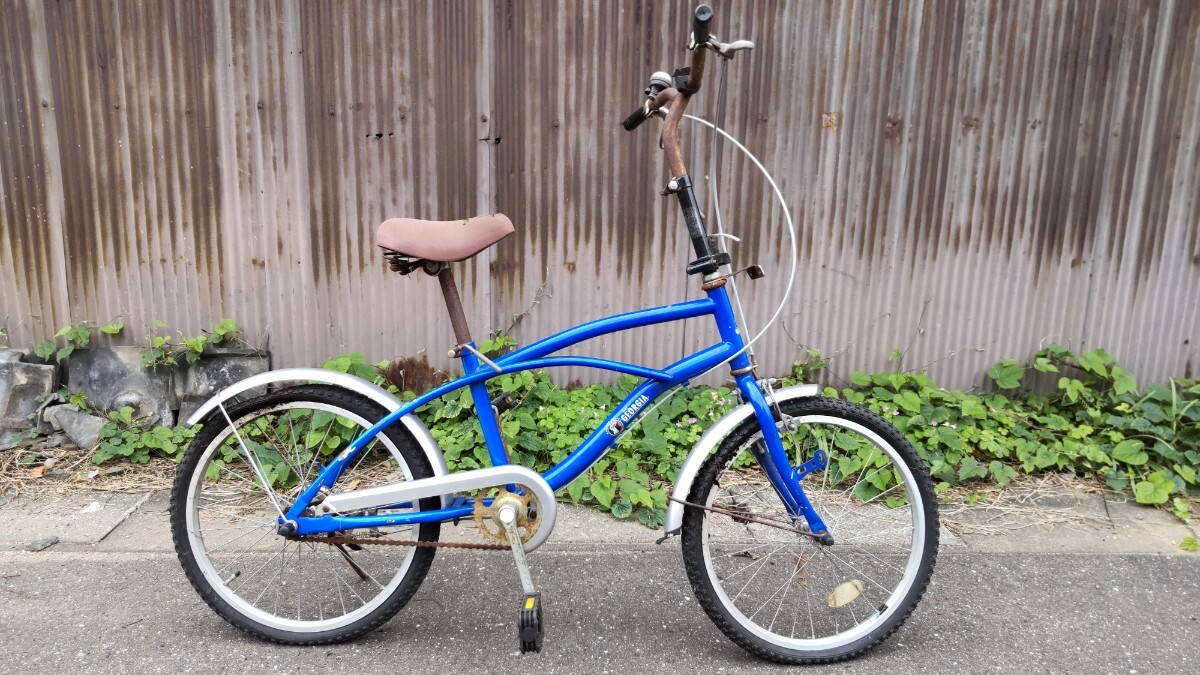 自転車 中古 部品取り レストア GEORGIA 折り畳み チャリ ビーチクルーザー拍卖