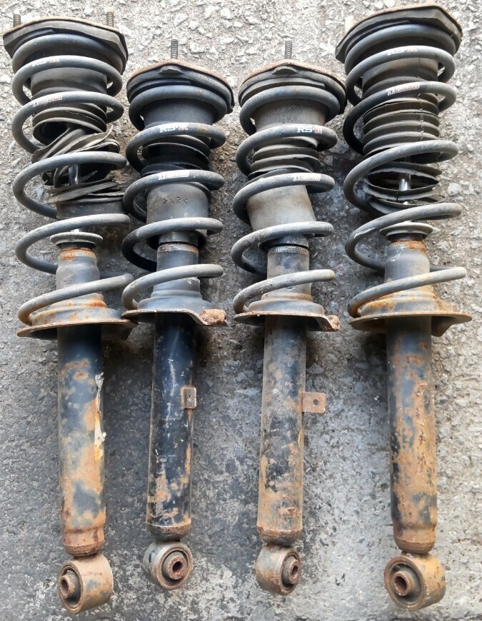 JZS150 151 155 クラウン トヨタ 48530-30190 48510-30150 サス フロント リア 前後 ショック 左右 TOYOTA ダウンサス RS-R Ti2000 部品取拍卖