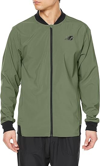 定価9,790円 新品 未使用 ニューバランス ウーブンジャケット MJ31017 DON オリーブグリーン メンズM拍卖