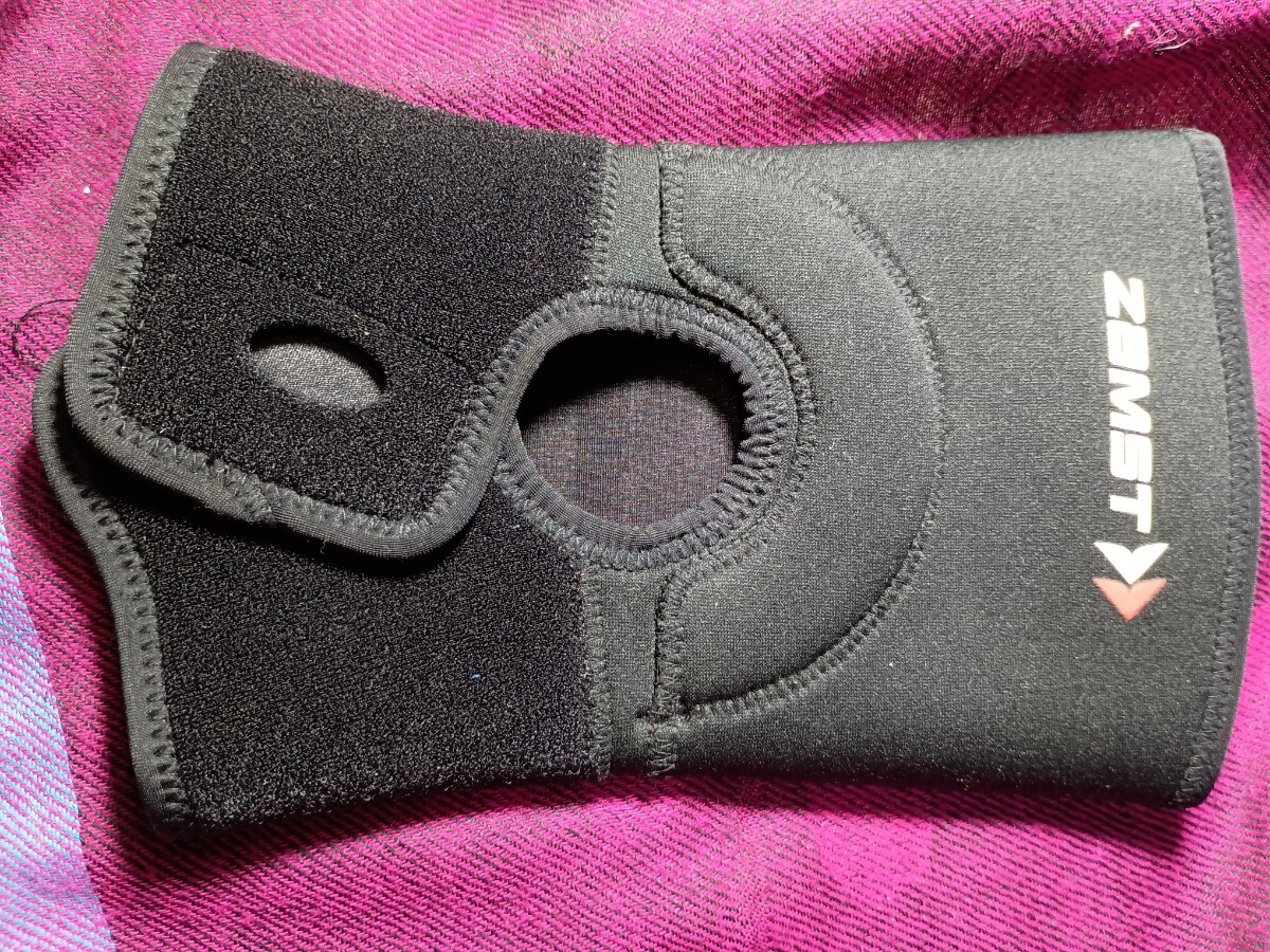 美品 ザムスト Jr サイズ M サポーター 膝痛 サッカー バスケ 左右 黒拍卖