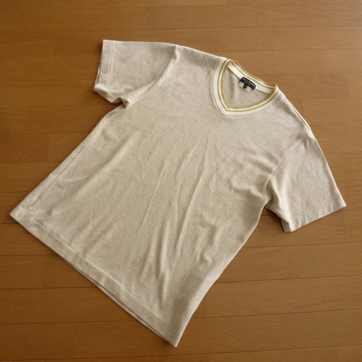 COMME des GARCONS HOMME PLUS コムデギャルソン オムプリュス ラメ Vネック Tシャツ 即決あり!拍卖