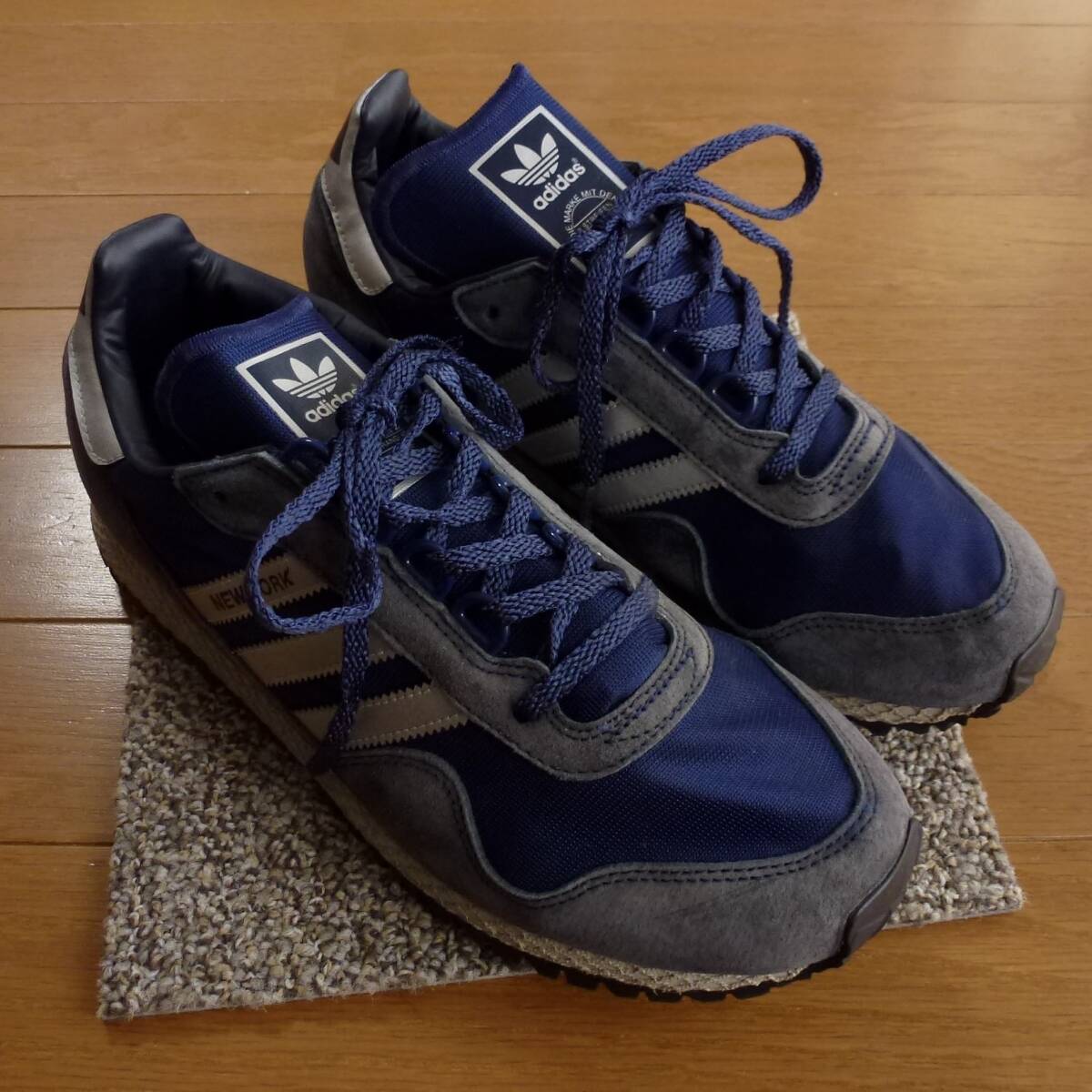 adidas アディダス NEW YORK ニューヨーク 25.5cm ネイビー 即決あり!拍卖