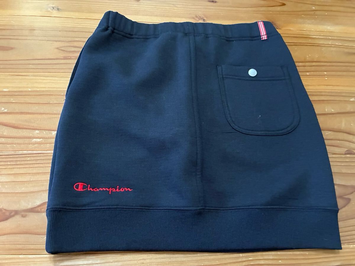 Champion インナーパンツスカート ミニスカート 紺色 ネイビー Sサイズ スゥエット チャンピオン GOLF ゴルフウェア拍卖