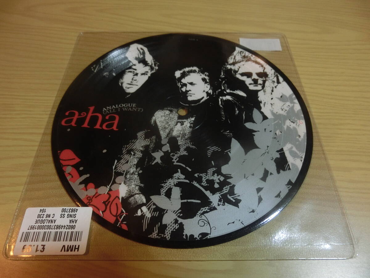 a-ha イギリス版 シングル TAKE ON ME UK 7inch single picture disc / 限定版 limited edition ピクチャー・ディスク Morten Harket Mags拍卖