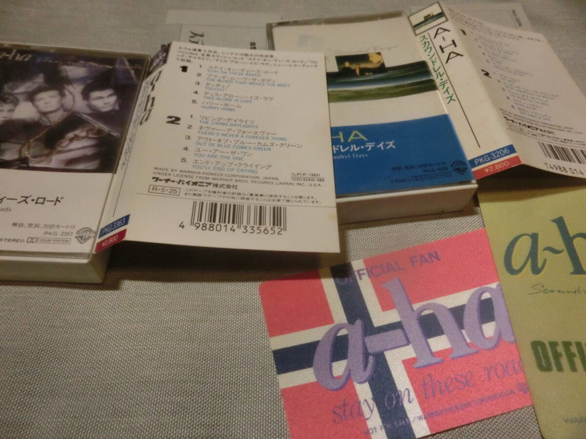a-ha Morten Harket / 日本盤帯 初版限定版 カセット / Japanese with obi cassette x 2 / limited first edition / beautiful fan sticker拍卖