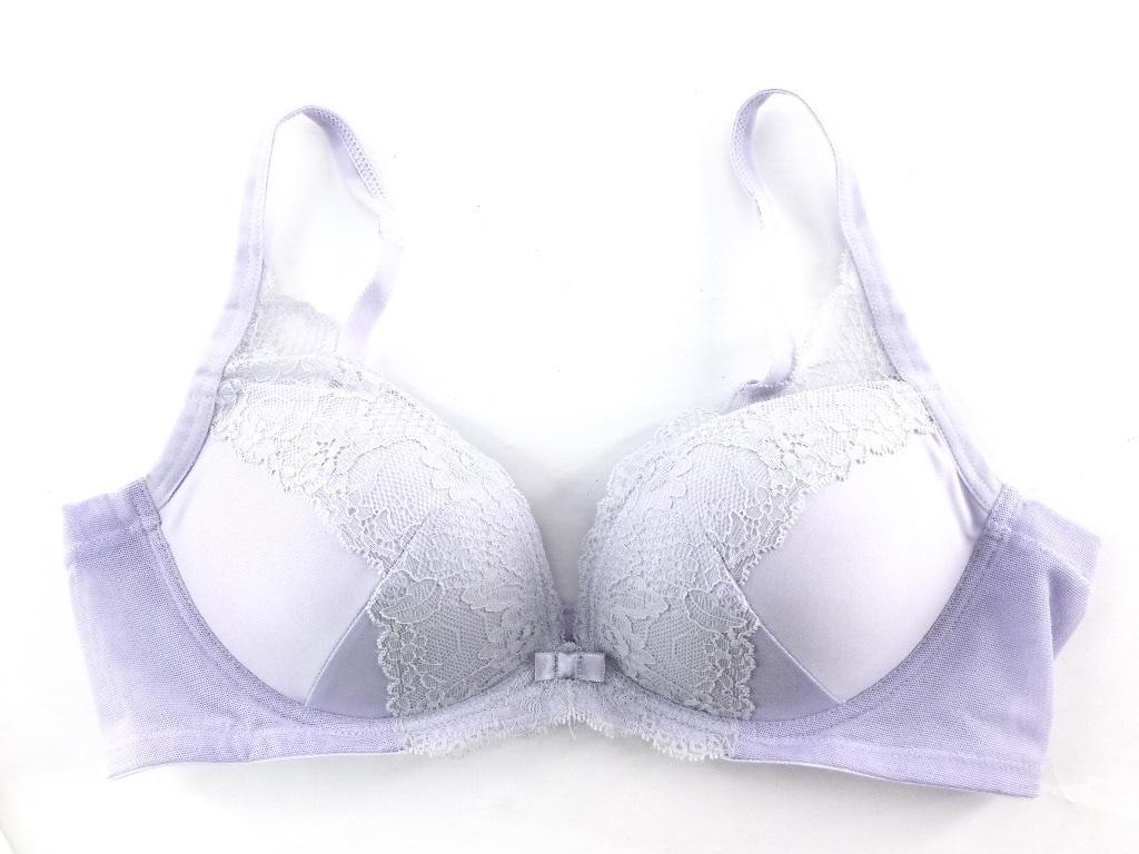 無重力ワイヤーブラ ブラジャー モールドカップ レディース C80 グラスラベンダー拍卖