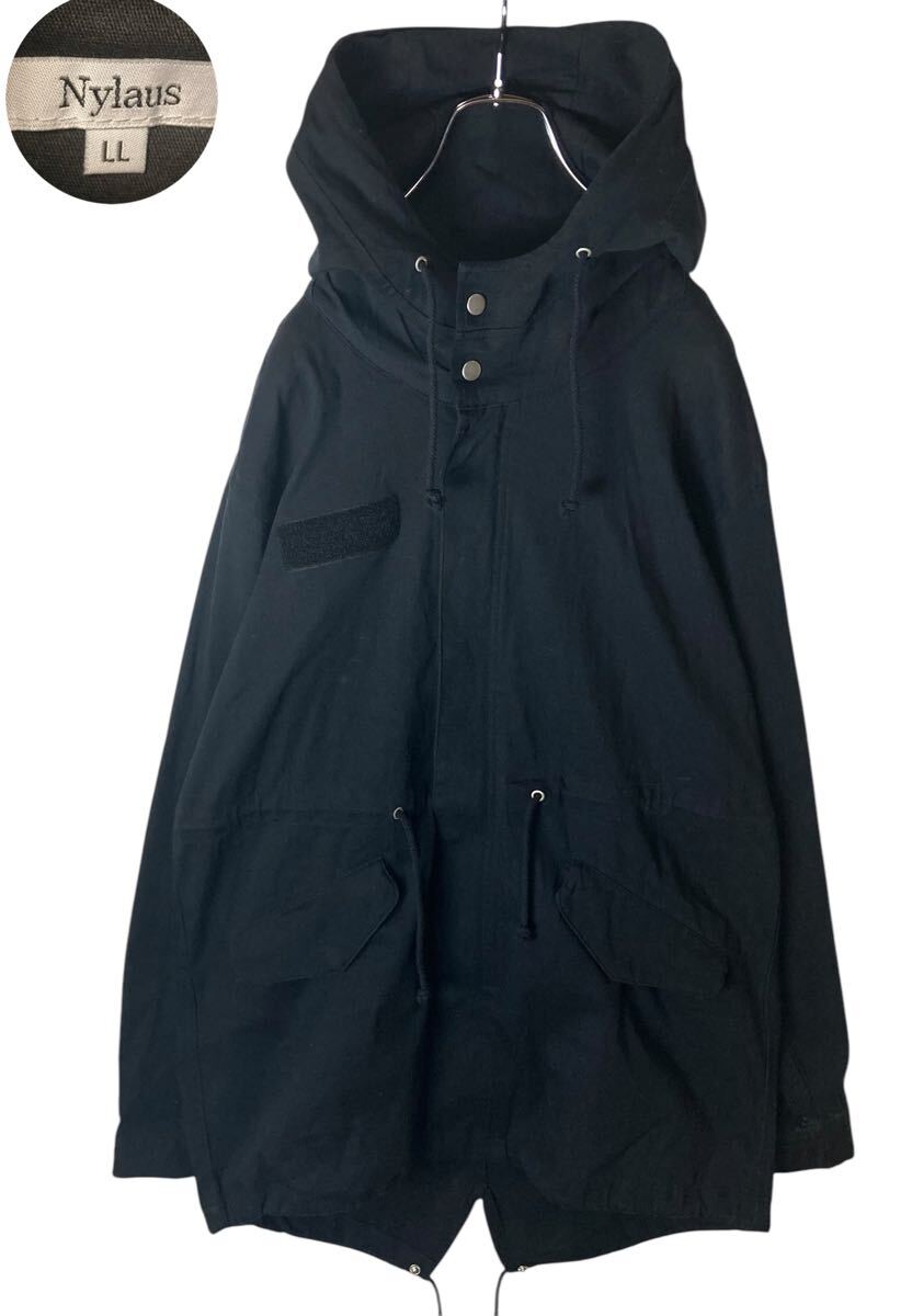 グッドデザイン古着シンプルブラックライトアウターモッズコートゆったりサイズ拍卖