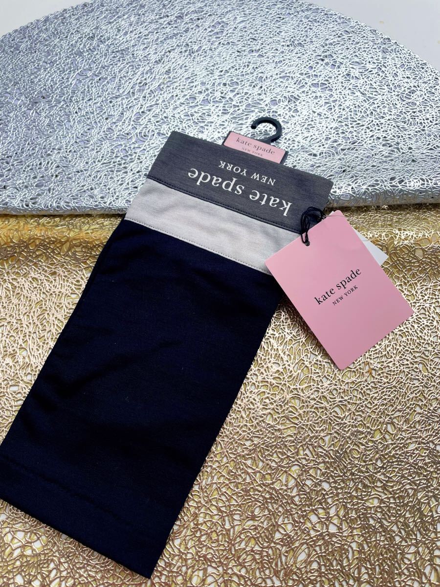 新品 Kate spade ケイトスペード 指なし グローブ 黒 日焼け防止手袋 ストレッチ 拍卖