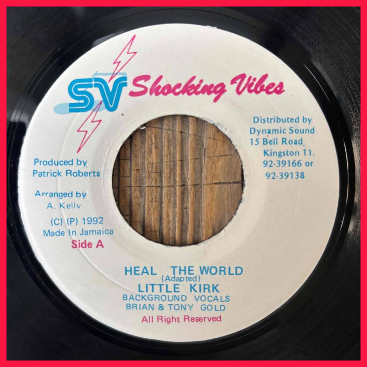 ★試聴!美盤!1992!MICHAEL JACKSONの大ヒットカヴァー!【Little Kirk - Heal The World】7inch Shocking Vibes JA拍卖