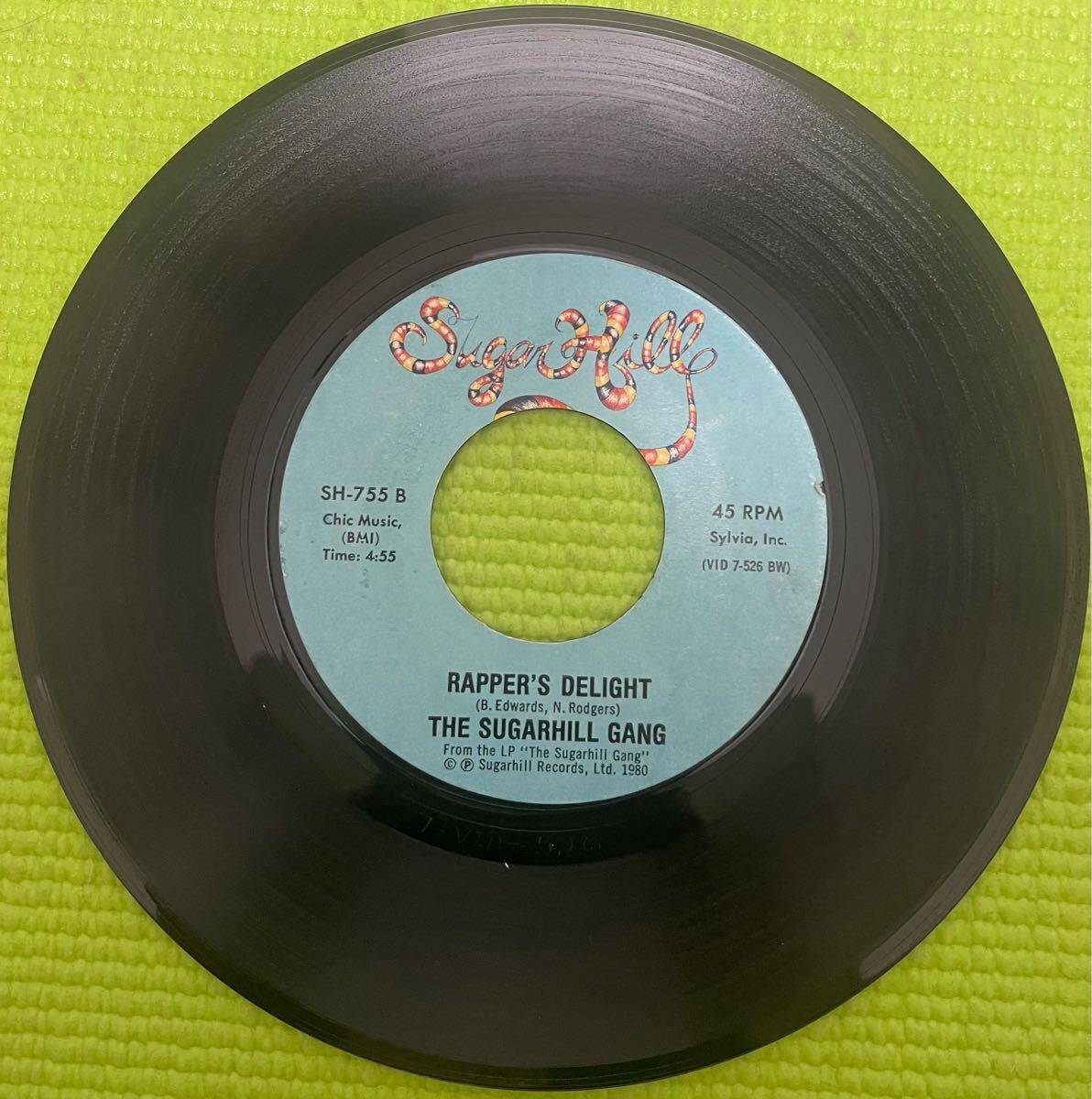 HIPHOP funk The Sugarhill gang Rppaer’s delight here I am 1980 7inch 拍卖