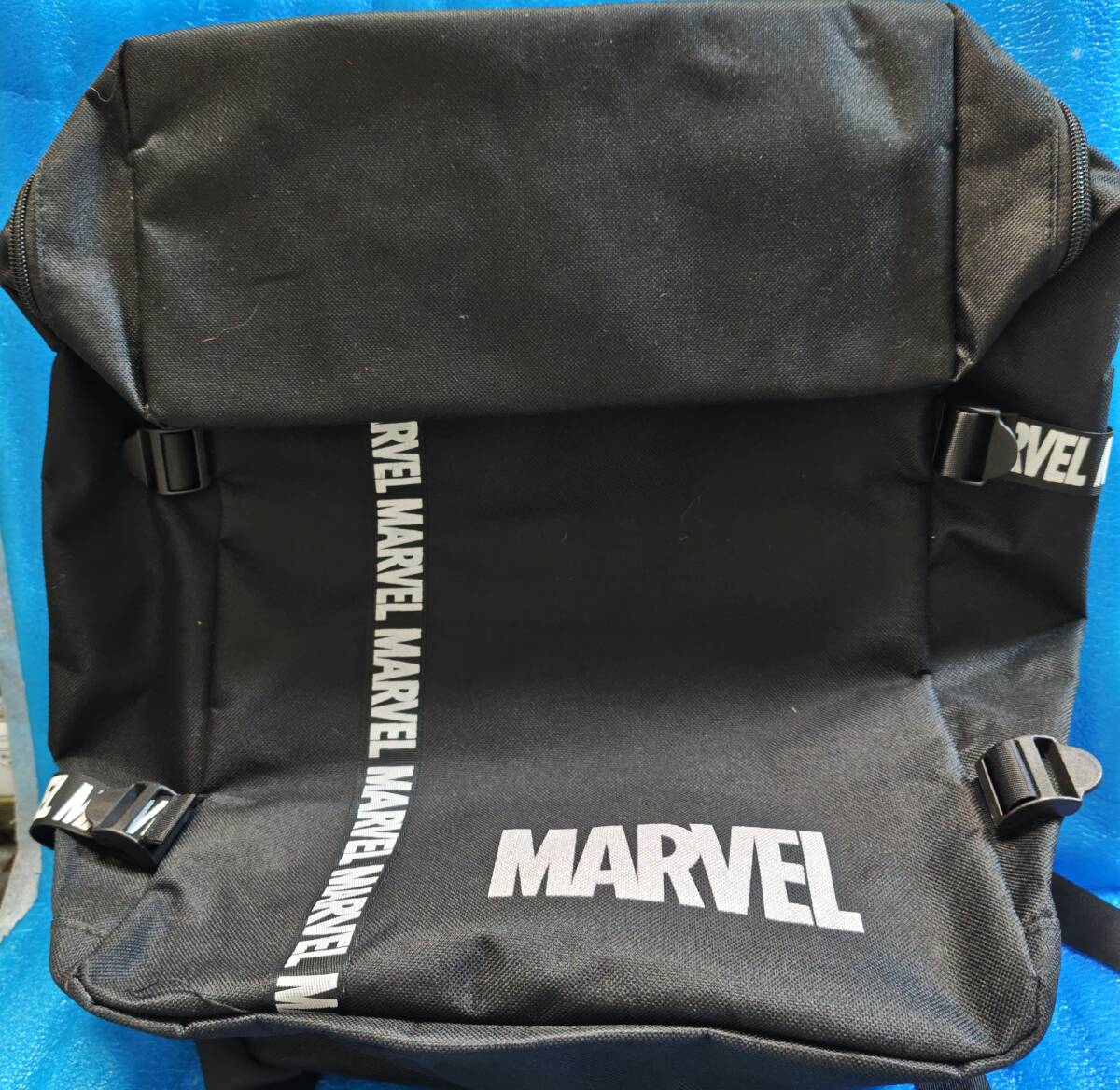 マーベル MARVEL スパイダーマン 文字柄 リュックサック ブラック 未使用 黒拍卖