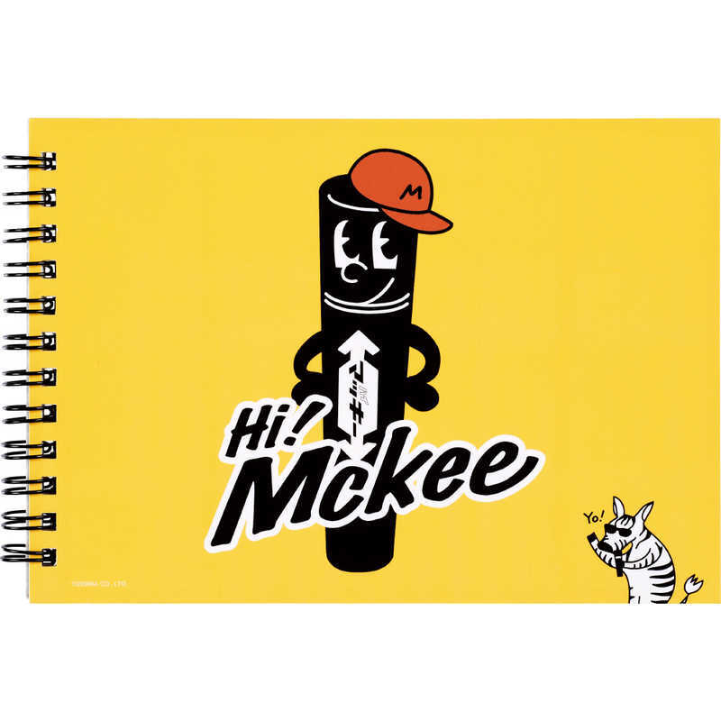 @【即決・限定商品】■ハイマッキー■キャラクター Hi! Mckee! /リングノート ミニスケッチブック /無地 B6 /ゼブラ /数量限定 //HM4-25拍卖