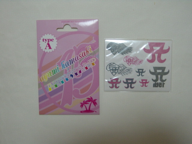 ★浜崎あゆみ a-nation ayumi hamasaki 13 SUMMER グッズ ARTISTAMP (タトゥーシール) type A 外袋開封済(中袋未開封)品★拍卖