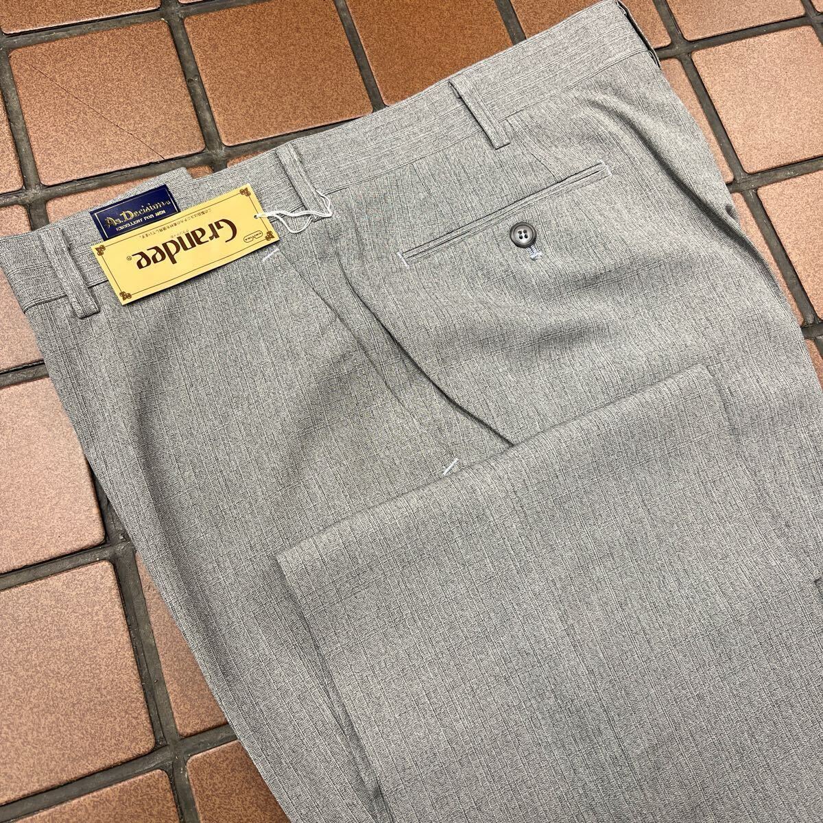 新品☆未使用 W91cm グレー ゴルフパンツ メンズスラックス ゴルフウェア GOLF スラックス ノータック さらさら生地 丸洗いOK 春夏拍卖