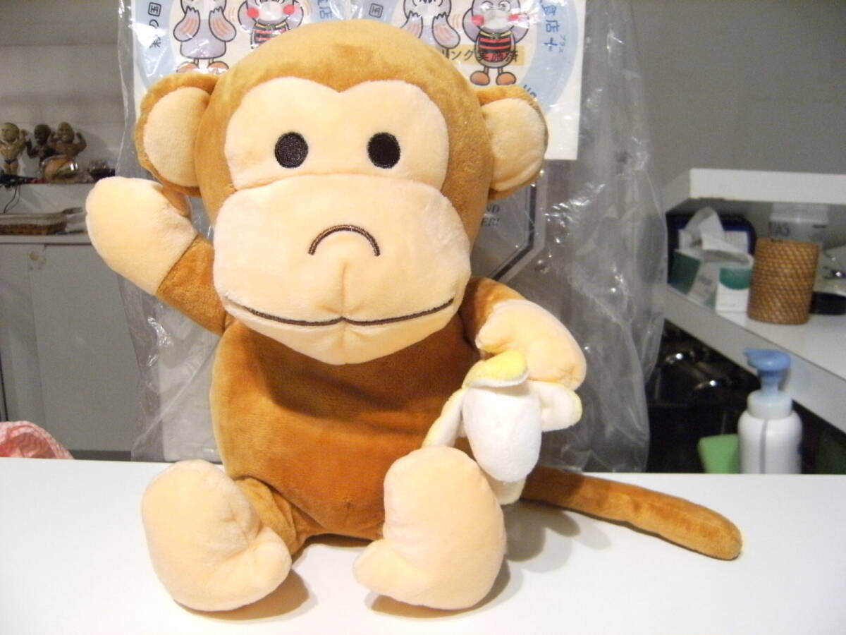 アウトドア キャンプ 自動車 旅行 飛行機 バス 電車 首枕 ネックピロー 猿 サル ぬいぐるみ 人形★空気枕 海外旅行 安眠 ストレス解消拍卖