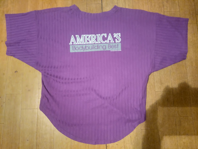 廃番 レトロ アメリカ製 ボディビル,格闘技,プロレス,ゴールドジム★AMERICA'S Bodybuilding Best Tシャツ★ヤンキー 筋トレ ギャング 筋肉拍卖