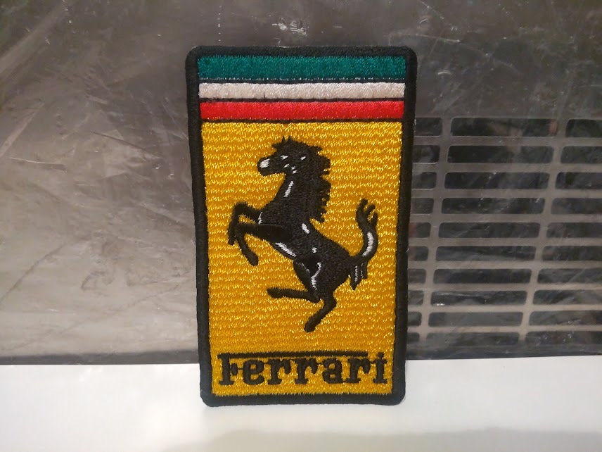 廃番★昭和レトロ★旧車 Ferrari フェラーリ 刺繍 ワッペン★F1 レーシング スポーツカー 高級車 セレブ スーパーカー F40 ファッション拍卖