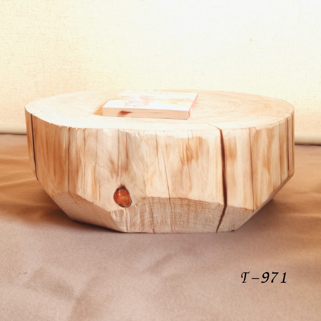 天然アロマ 東濃ひのき テーブル 飾り台 無垢無塗装 オーガニック 節名残 炙り拍卖