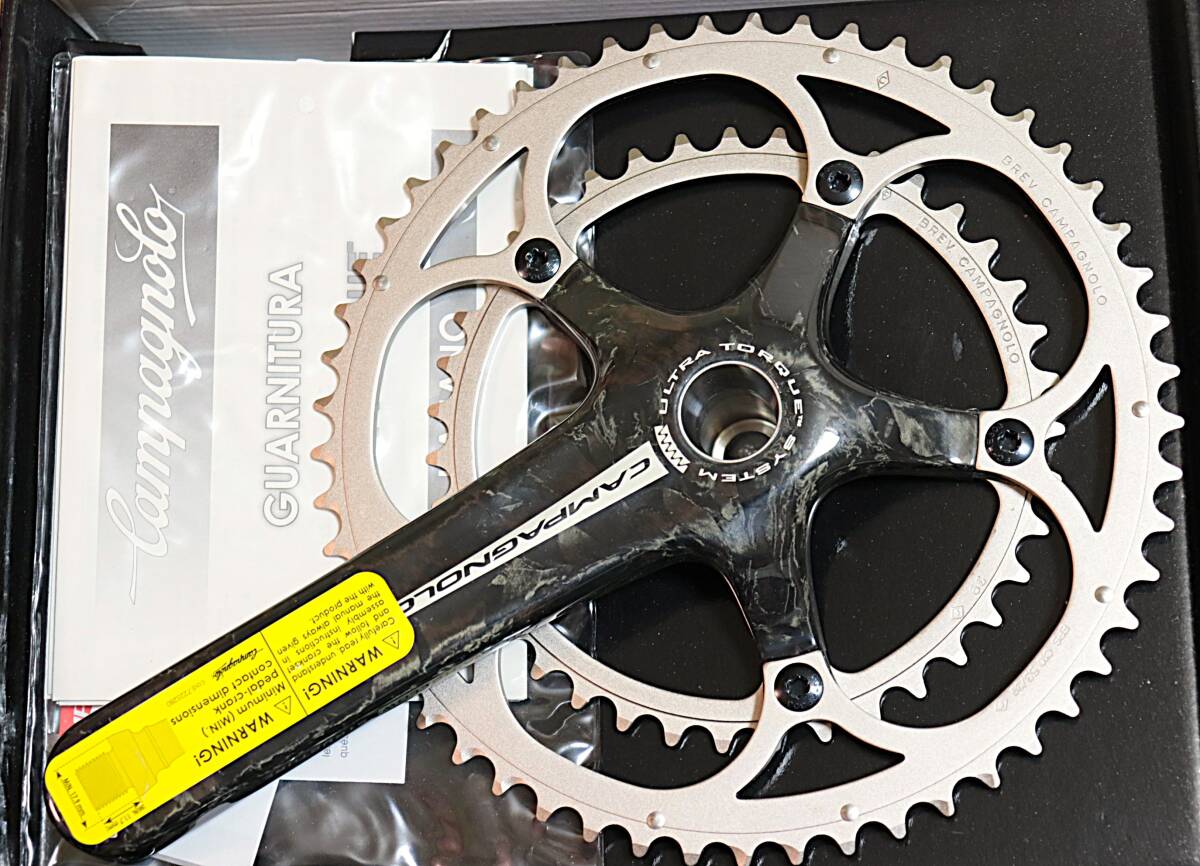 カンパニョーロ レコード カーボン 175mm Campagnolo Record Ultra-Torque Carbon Crankset拍卖