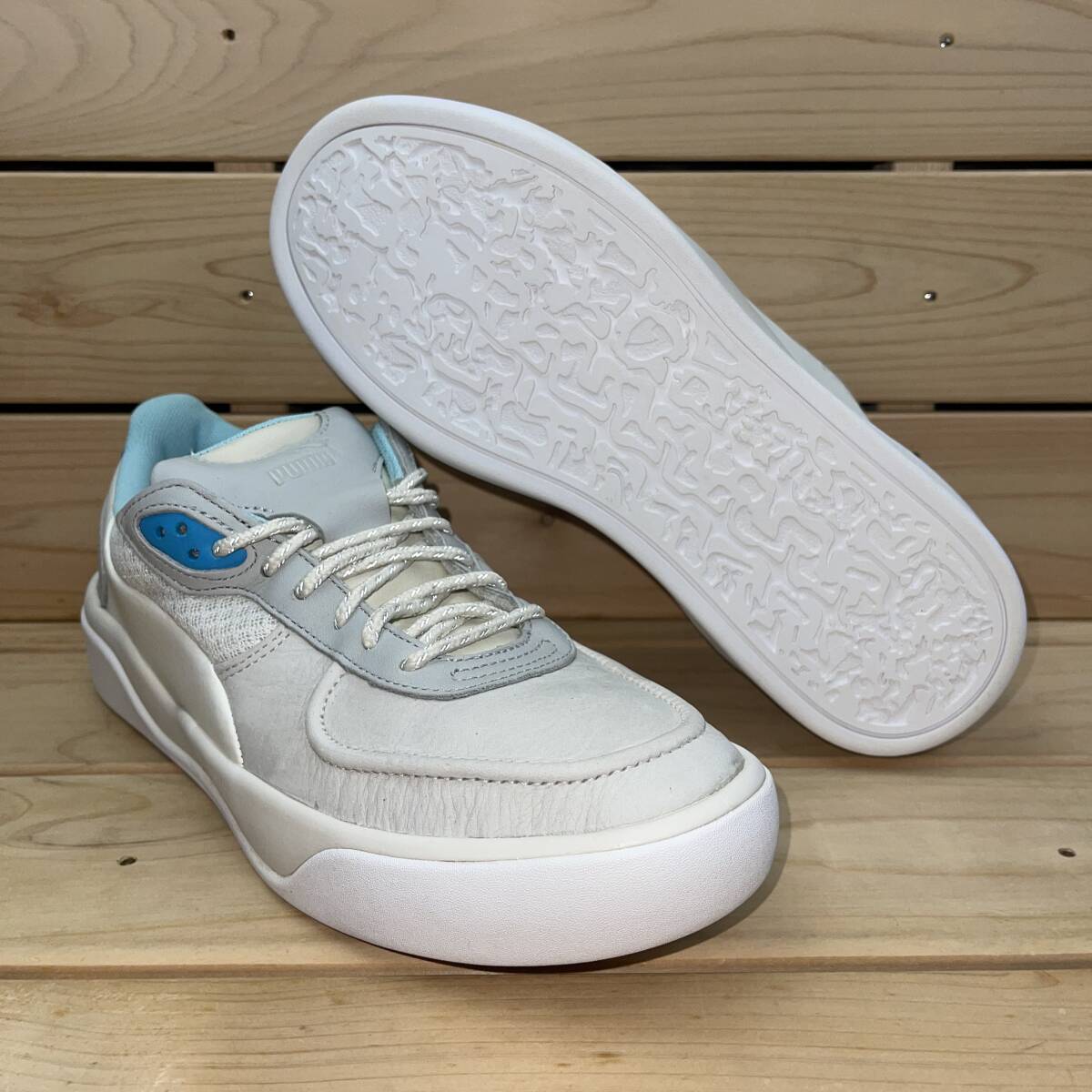 プーマ マックキュー 26cm ブレース ロウ PUMA MCQ BRACE LOW ホワイト アレキサンダー マックイーン メンズスニーカー 天然皮革拍卖