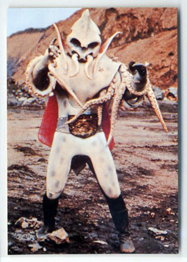 ◆防水対策 厚紙補強 カルビー 仮面ライダーチップスカード(1999 復刻版) 211番 流れ星を操るイカデビル トレカ 即決拍卖