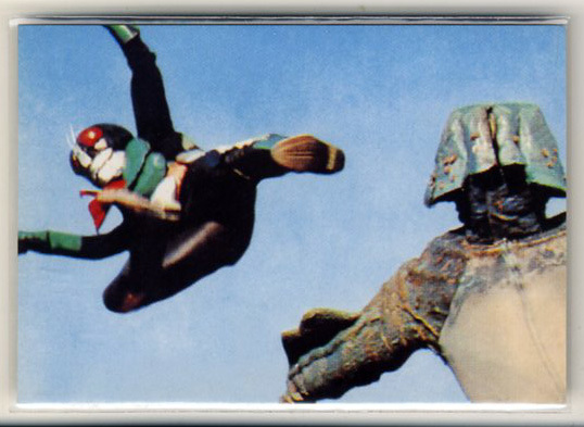 ◆防水対策 厚紙補強 カルビー 仮面ライダーチップスカード(1999 復刻版) 81番 仮面ライダー放映リスト・8 トレカ 即決拍卖