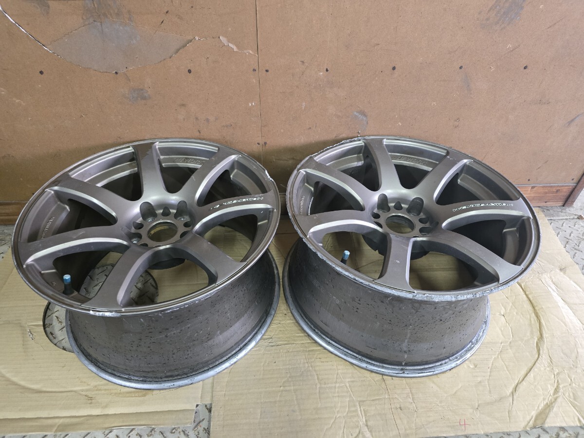 廃盤 emotion XT7 9.5J +30 R18 114.3 5h work ホイール ドリケツ エモーション ワーク 希少ホイール XT7 9.5j ブロンズ emotion work拍卖