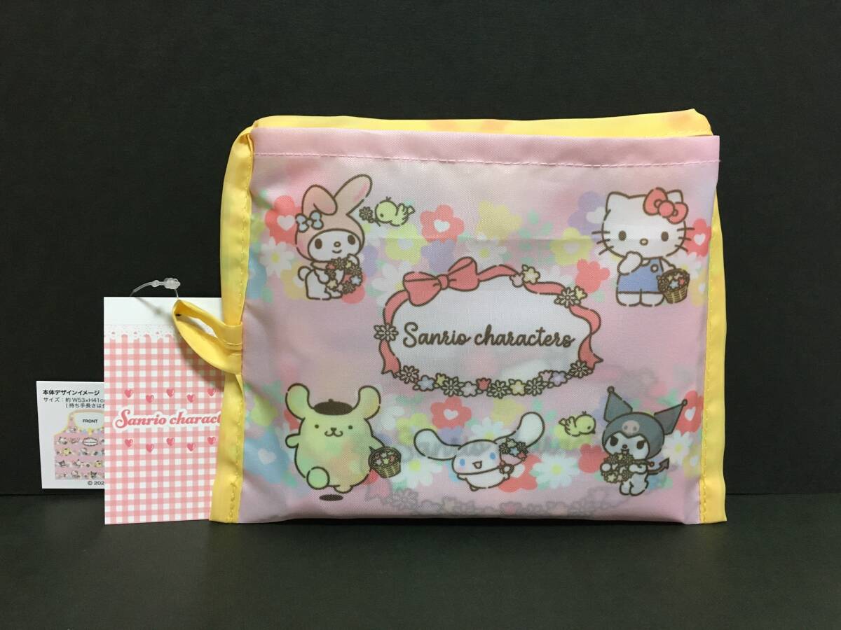 SANRIO/サンリオ サンリオキャラクターズ エコバッグ☆彡 フラワー☆ 総柄ピンク 新品 スモール・プラネット SANRIO CHARACTERS拍卖