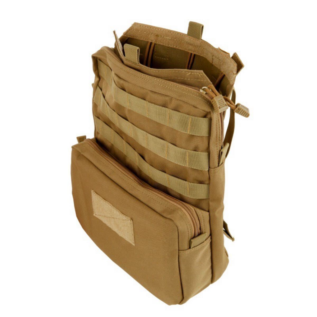 (タン)バックパック ミリタリー ナイロン製 ハイドレーション 撥水加工大容量拍卖