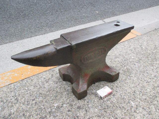 v37★アンビル 全長760mm・ツノ床・角床・叩き台・作業台拍卖