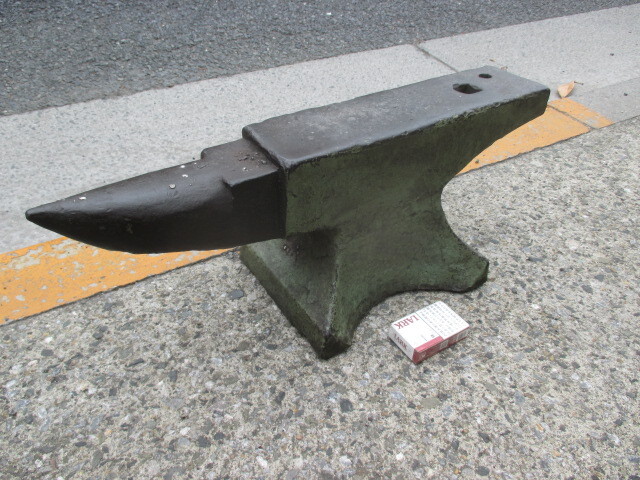 v38★アンビル 全長655mm・ツノ床・角床・叩き台・作業台拍卖