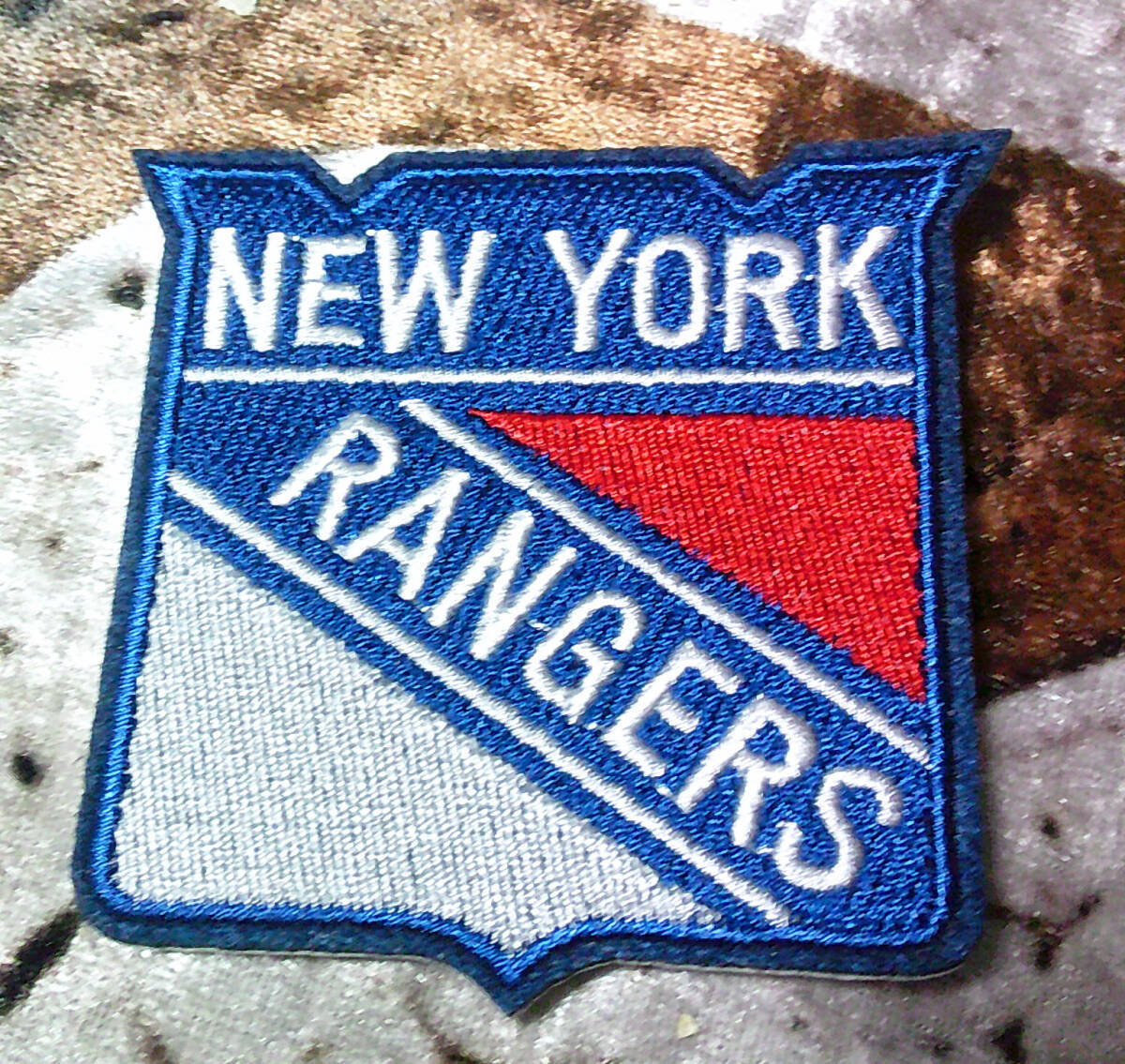 《青赤NYR氷》青白赤◆氷魂NHL ニューヨーク・レンジャース New York Rangers刺繍ワッペン■ICE HOCKEY アイスホッケー◆アメリカ■衣服DIY拍卖