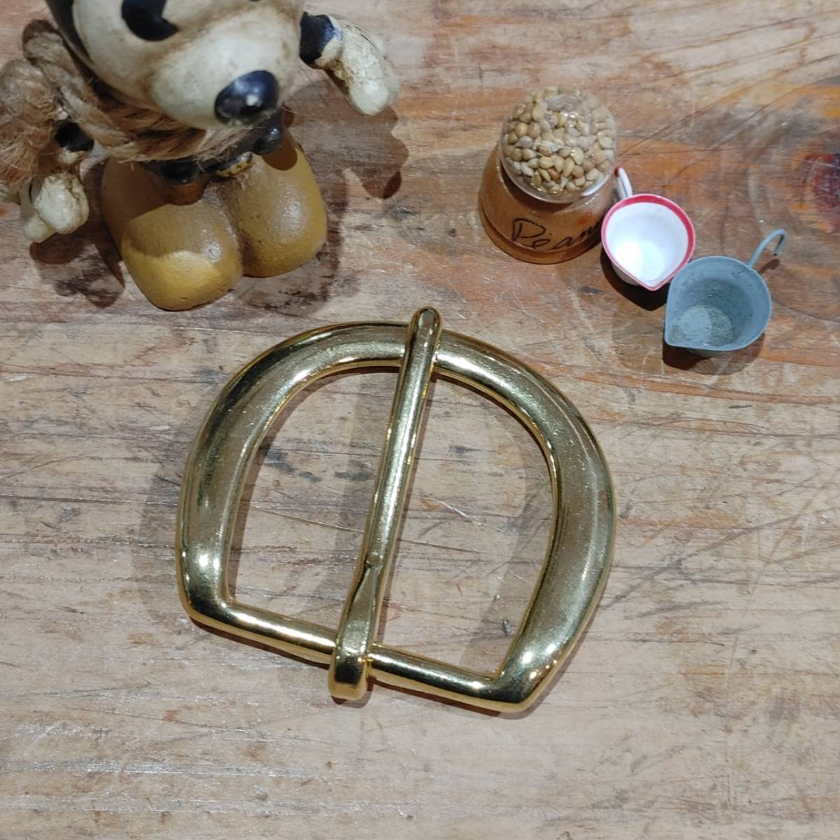 レザークラフト 真鍮金具 Brass D型 美錠 内径38mm 1個拍卖