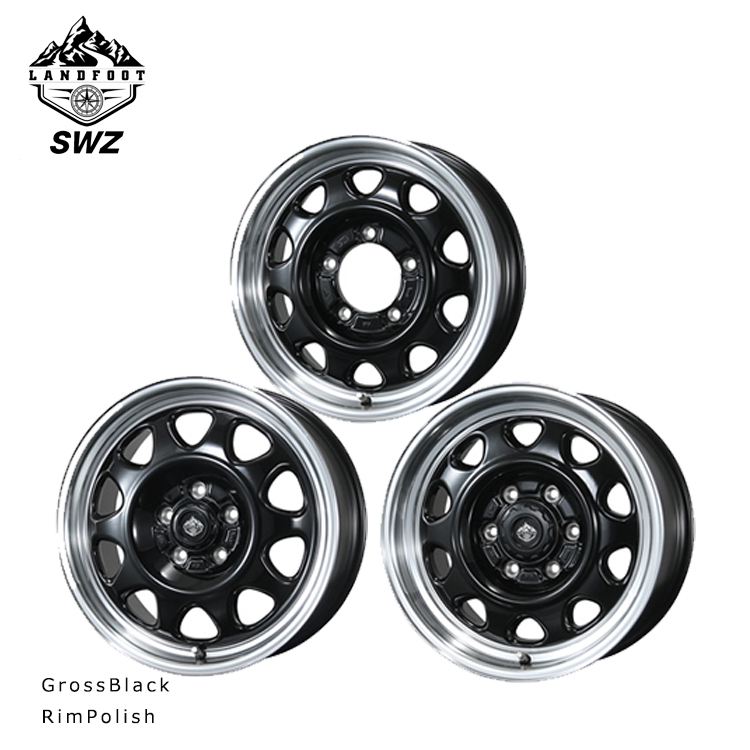 送料無料 トピー TOPY LANDFOOT SWZ 7J-17 +35 5H-114.3 (17インチ) 5H114.3 7J+35【1本単品 新品】拍卖