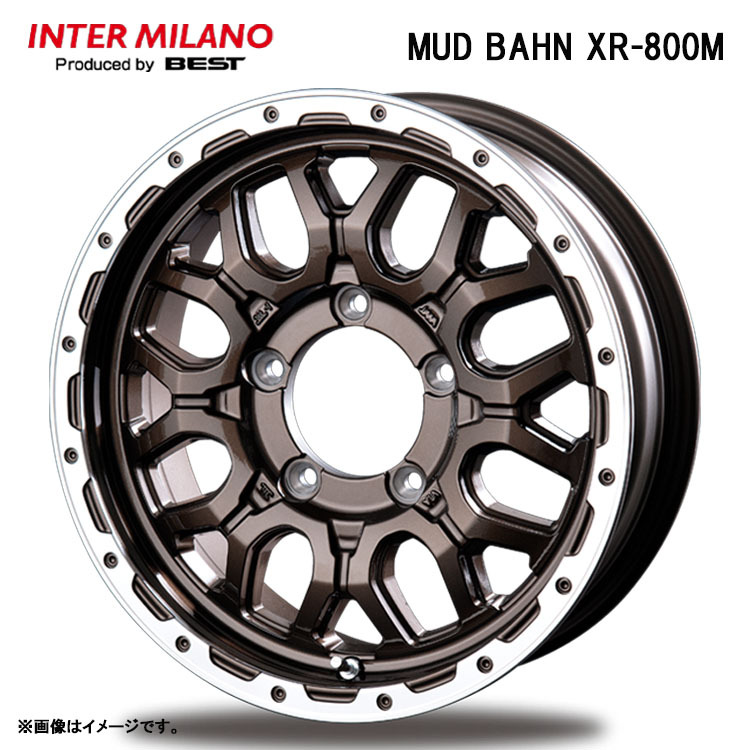 送料無料 インターミラノ INTER MILANO MUD BAHN XR-800M 4.5J-15 +45 4H-100 (15インチ) 4H100 4.5J+45【2本セット 新品】拍卖