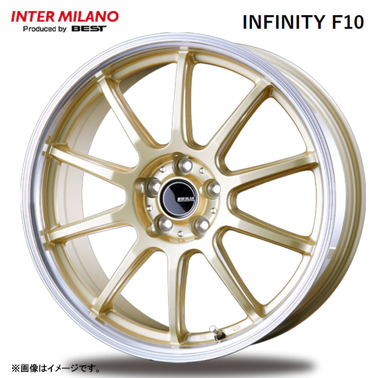 送料無料 インターミラノ INTER MILANO INFINITY F10 8J-18 +45 5H-100 (18インチ) 5H100 8J+45【4本セット 新品】拍卖