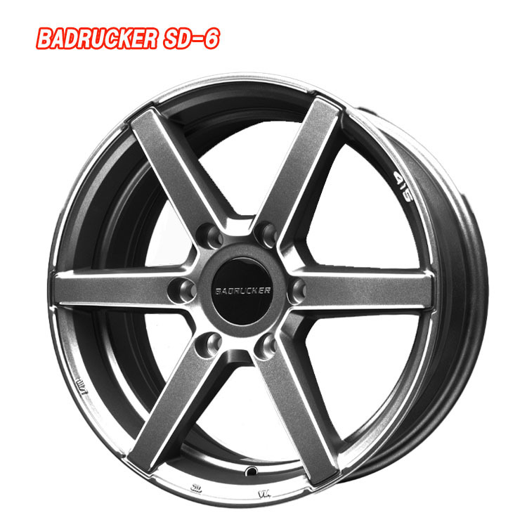 送料無料 ラブラーク LOVELARK 415 COBRA BADRUCKER SD-6 6.5J-17 +38 6H-139.7 (17インチ) 6H139.7 6.5J+38【1本単品 新品】拍卖