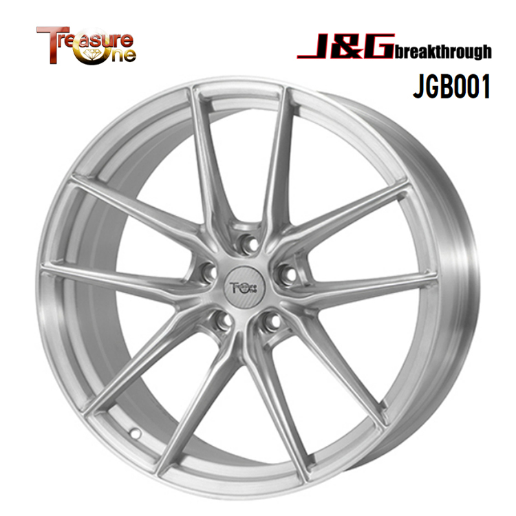 送料無料 トレジャーワン TreasureOne J&G breakthrough JGB001 9J-19 +42 5H-120 (19インチ) 5H120 9J+42【2本セット 新品】拍卖
