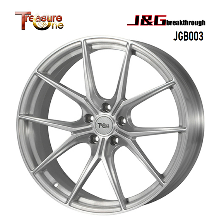 送料無料 トレジャーワン TreasureOne J&G breakthrough JGB003 9.5J-20 +42 5H-114.3 (20インチ) 5H114.3 9.5J+42【2本セット 新品】拍卖