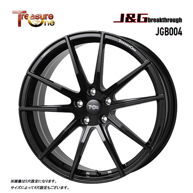 送料無料 トレジャーワン TreasureOne J&G breakthrough JGB004 10.5J-20 +33 5H-112 (20インチ) 5H112 10.5J+33【1本単品 新品】拍卖