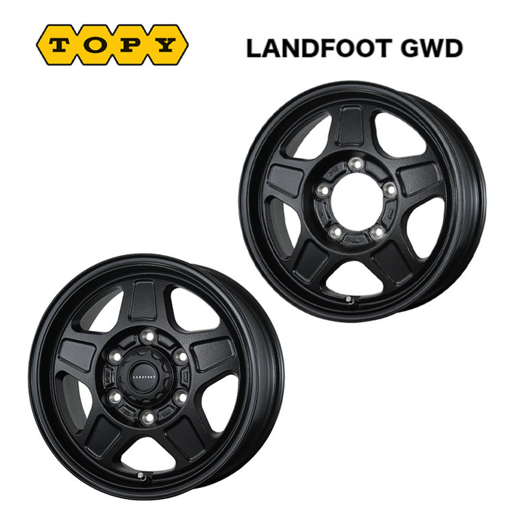 送料無料 トピー TOPY LANDFOOT GWD 8J-17 +41 5H-127 (17インチ) 5H127 8J+41【4本セット 新品】拍卖
