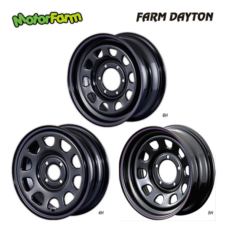 送料無料 モーターファーム MOTOR FARM FRAM DAYTONA (BRB) 7J-16 +38 5H-114.3 (16インチ) 5H114.3 7J+38【1本単品 新品】拍卖